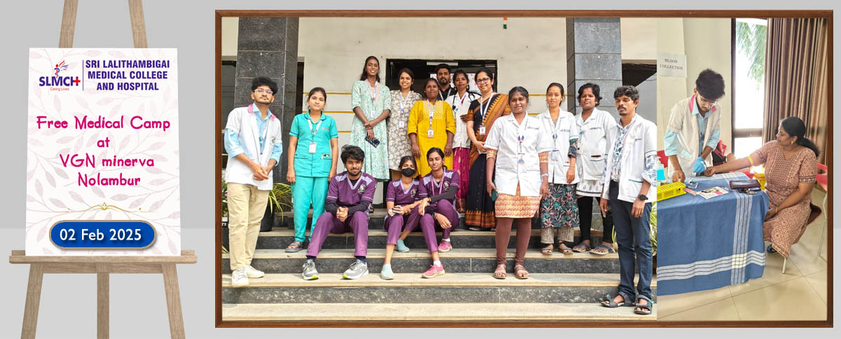Free Medical Camp at VGN minerva Nolambur
