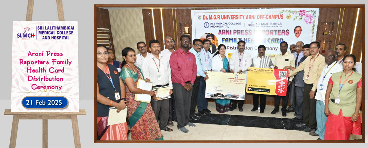 Arani Press Reporters Family Health Card Distribution Ceremony