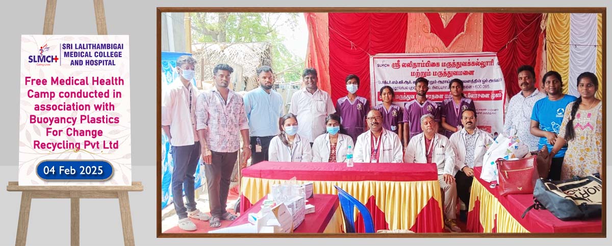 Free Medical Health  Camp conducted in  association with  Buoyancy Plastics  For Change  Recycling Pvt Ltd